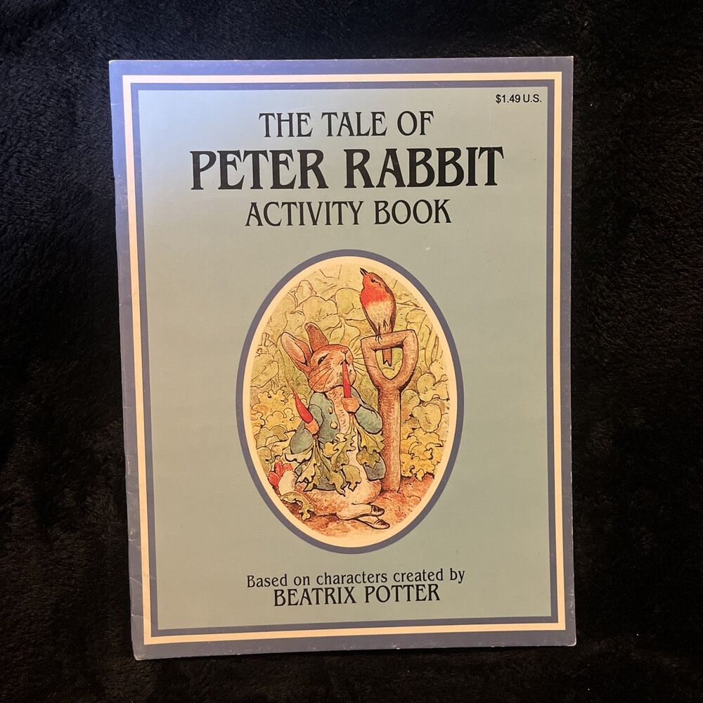The Tale of Peter Rabbit Activity Book Beatrix Potter Unused Landoll's 1993